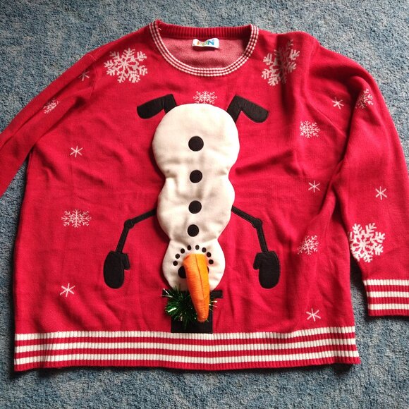 Ugly snowman Christmas sweater - Picture 1 of 3